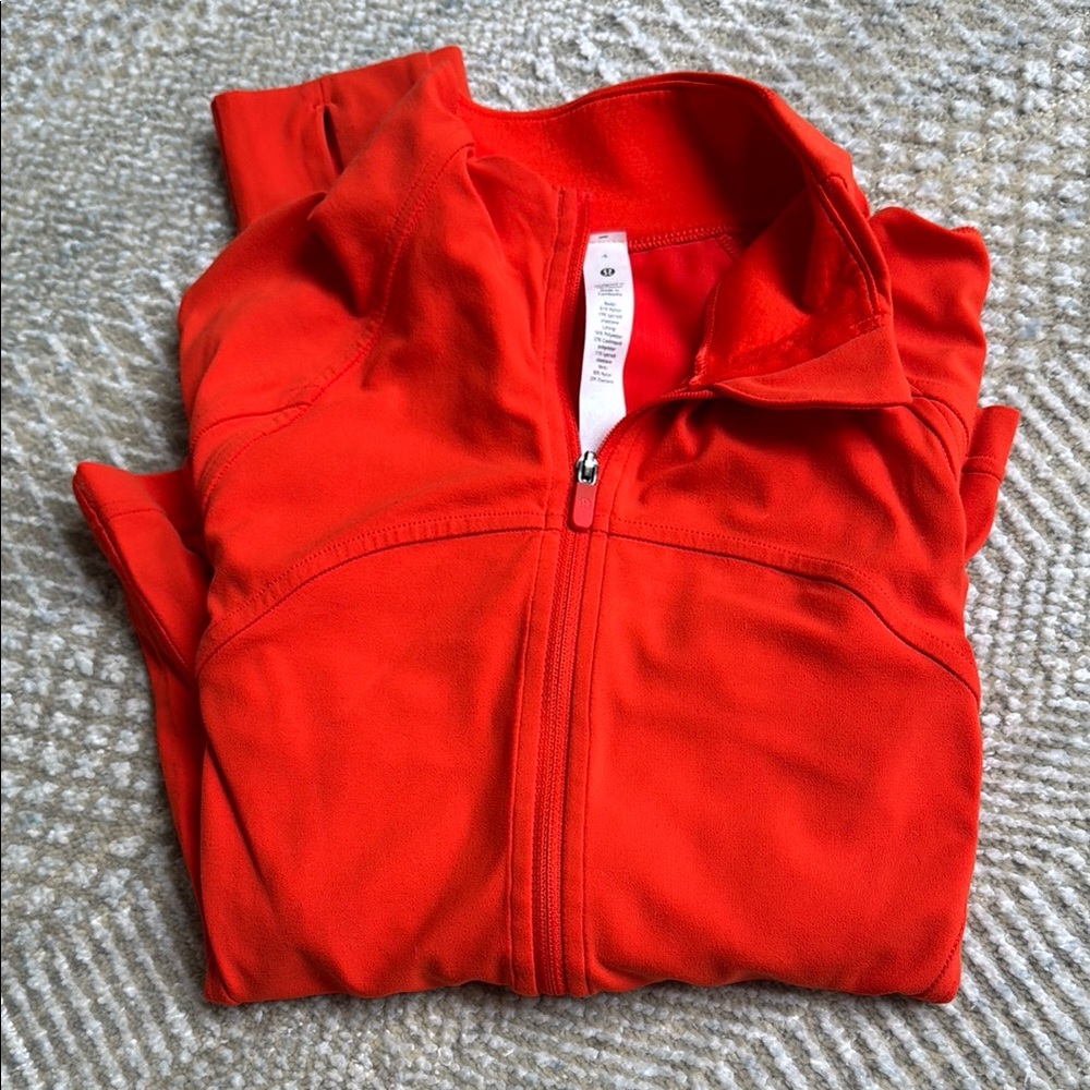 Bright Orange / Red Lululemon Zip-Up Jacket
